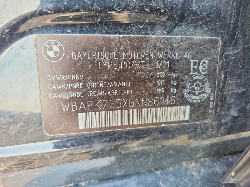 2011 Bmw 328 მანქანა იყიდება აუქციონზე, vin: WBAPK7G5XBNN86146, აუქციონის ნომერი: 60777256