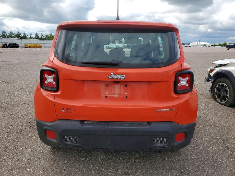 2016 Jeep Renegade მანქანა იყიდება აუქციონზე, vin: ZACCJAAT4GPC95567, აუქციონის ნომერი: 60173286