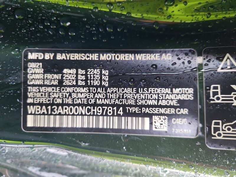 Aukcja sprzedaży 2022 Bmw M440xi, vin: WBA13AR00NCH97814, numer aukcji: 59301846