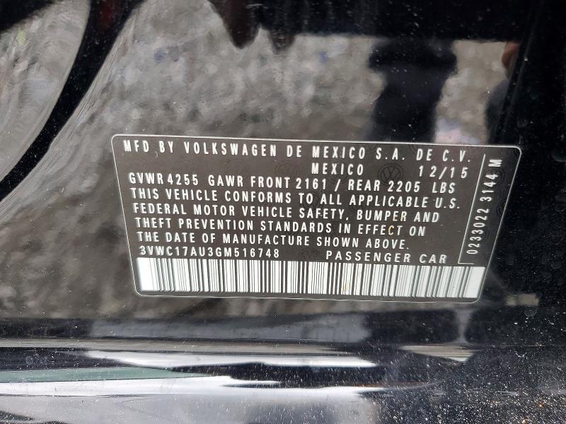 Продаж на аукціоні авто 2016 Volkswagen Golf Sportwagen, vin: 3VWC17AU3GM516748, номер лоту: 63151376