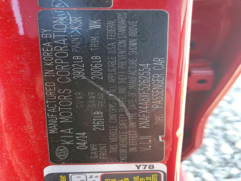 Продажа на аукционе авто 2015 Kia Forte, vin: KNAFX4A8XF5262554, номер лота: 61141816