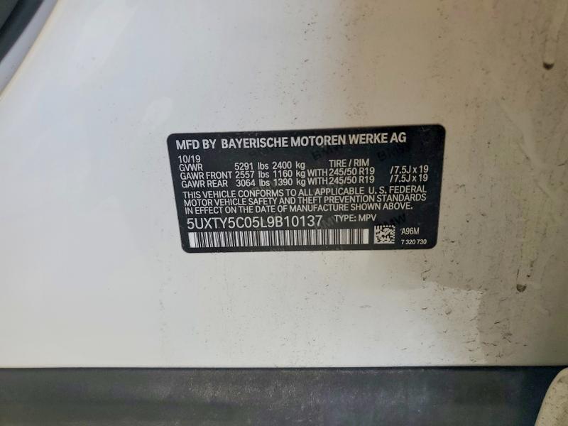 Продаж на аукціоні авто 2020 Bmw X3, vin: 5UXTY5C05L9B10137, номер лоту: 61605106
