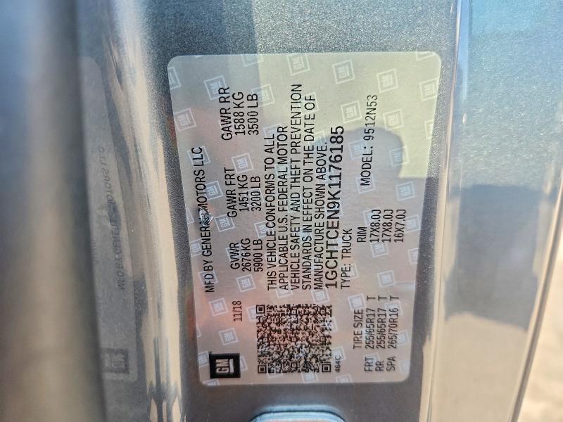 Продаж на аукціоні авто 2019 Chevrolet Colorado, vin: 1GCHTCEN9K1176185, номер лоту: 61424836