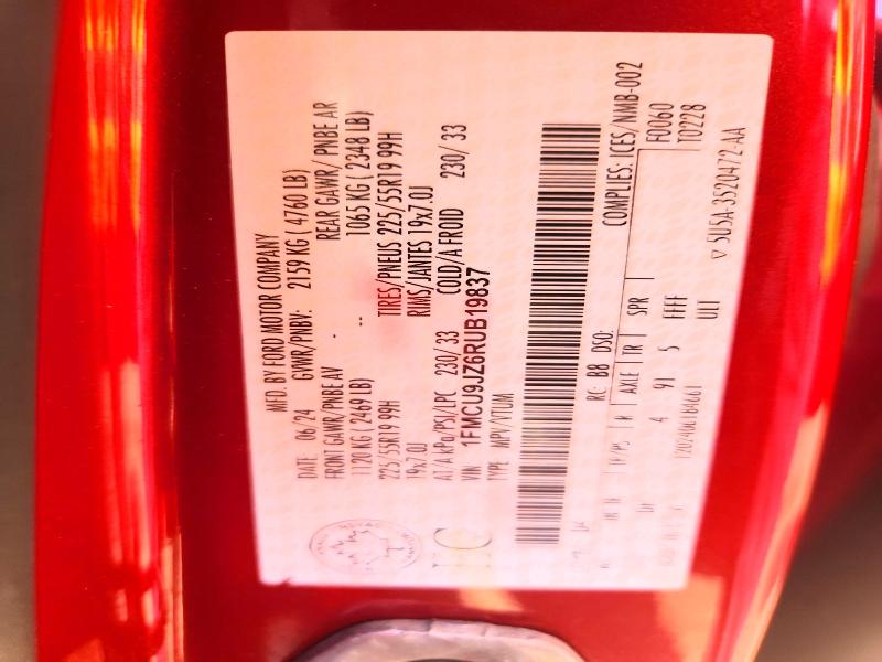Продаж на аукціоні авто 2024 Ford Escape, vin: 1FMCU9JZ6RUB19837, номер лоту: 58763816