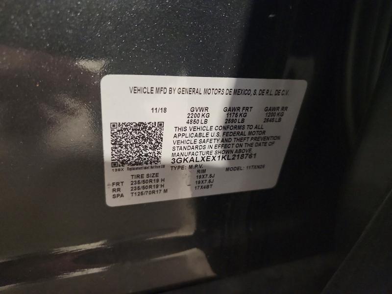 60474966 :رقم المزاد ، 3GKALXEX1KL218761 vin ، 2019 Gmc Terrain مزاد بيع