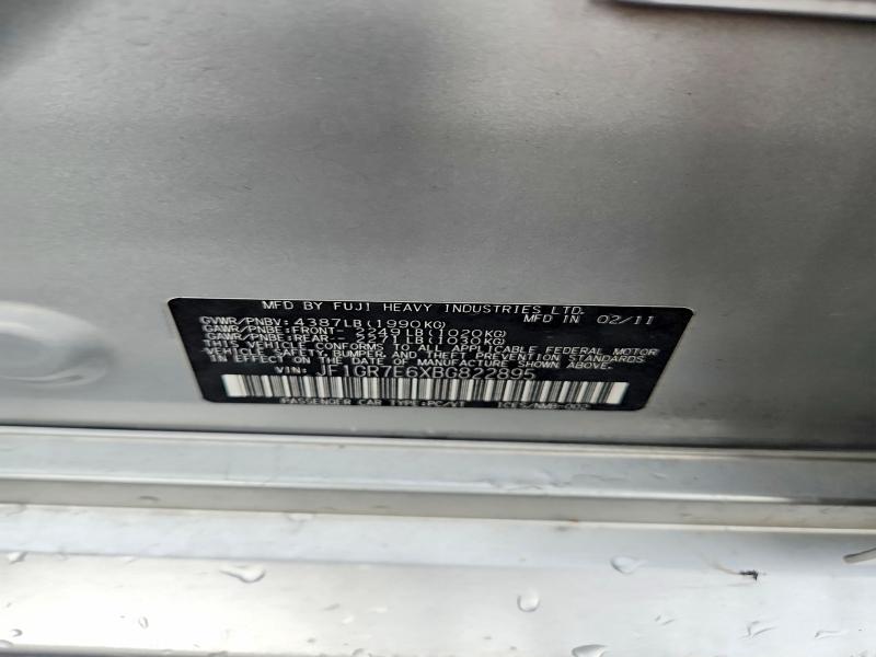 Продаж на аукціоні авто 2011 Subaru Impreza, vin: JF1GR7E6XBG822895, номер лоту: 60191166