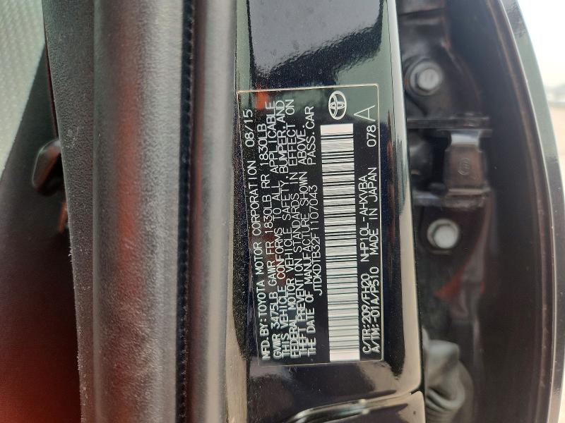 Aukcja sprzedaży 2015 Toyota Prius C, vin: JTDKDTB32F1107043, numer aukcji: 61418366