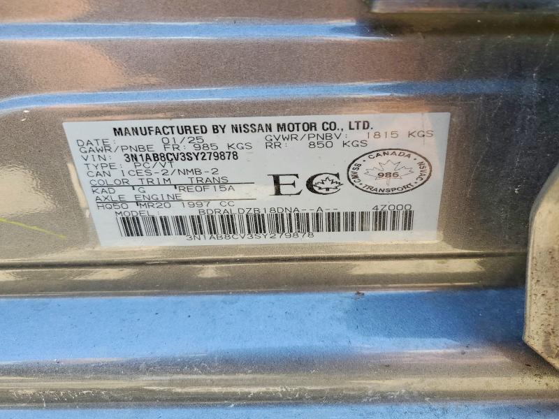 Aukcja sprzedaży 2025 Nissan Sentra, vin: 3N1AB8CV3SY279878, numer aukcji: 59874816