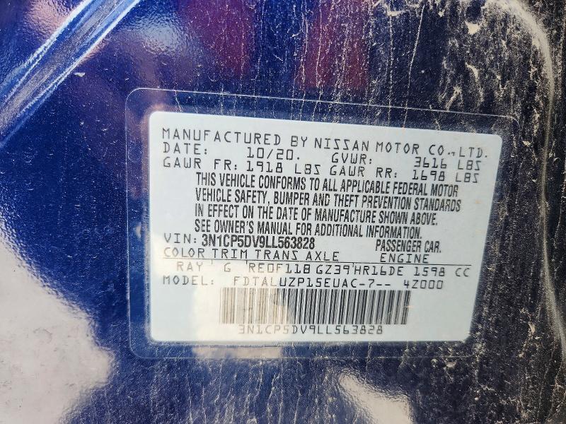 Aukcja sprzedaży 2020 Nissan Kicks, vin: 3N1CP5DV9LL563828, numer aukcji: 59404486