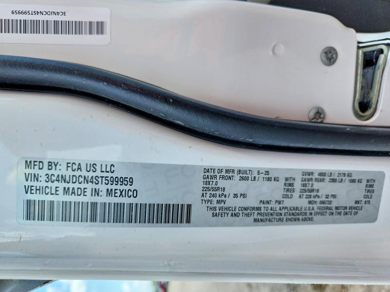 Продажа на аукционе авто 2025 Jeep Compass, vin: 3C4NJDCN4ST599959, номер лота: 61432396