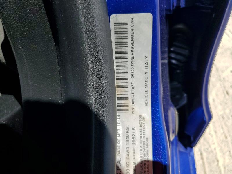 Продажа на аукционе авто 2015 Maserati Ghibli, vin: ZAM57RTA7F1139129, номер лота: 62360316