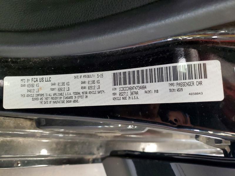 Aukcja sprzedaży 2015 Chrysler 200, vin: 1C3CCCABXFN734084, numer aukcji: 61153626