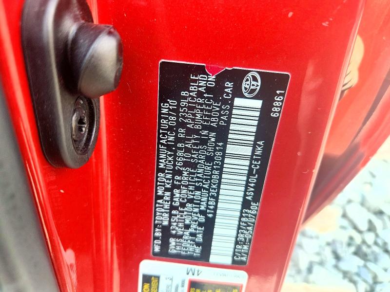 Продаж на аукціоні авто 2011 Toyota Camry, vin: 4T4BF3EK0BR130814, номер лоту: 61873986