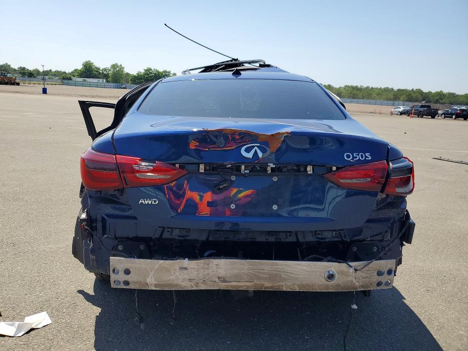 59771016 :رقم المزاد ، JN1EV7AR8KM591691 vin ، 2019 Infiniti Q50 مزاد بيع