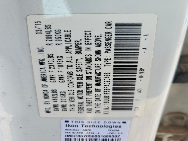 61934626 :رقم المزاد ، 19UUB1F56FA020486 vin ، 2015 Acura Tlx مزاد بيع
