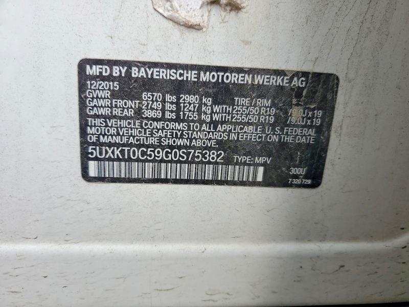 Продаж на аукціоні авто 2016 Bmw X5, vin: 5UXKT0C59G0S75382, номер лоту: 61818726