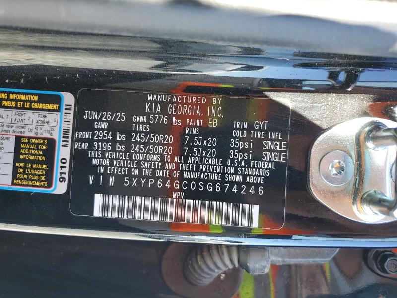 Aukcja sprzedaży 2025 Kia Telluride, vin: 5XYP64GC0SG674246, numer aukcji: 61500696