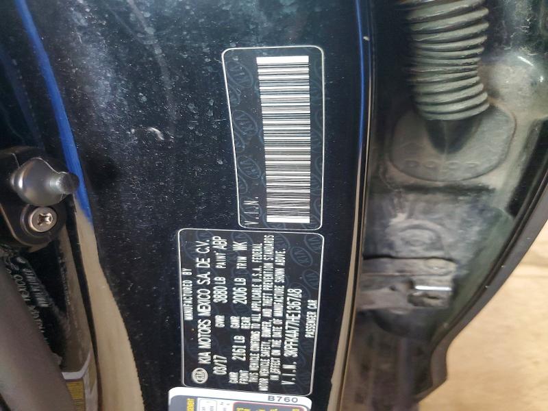 2017 Kia Forte მანქანა იყიდება აუქციონზე, vin: 3KPFK4A77HE136748, აუქციონის ნომერი: 61425856