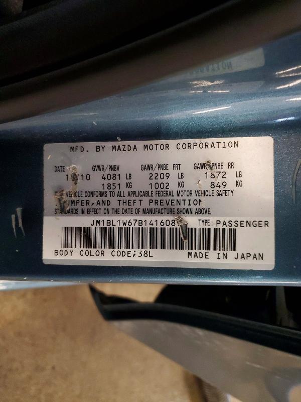 Auction sale of the 2011 Mazda 3, vin: JM1BL1W67B1416089, lot number: 61575156