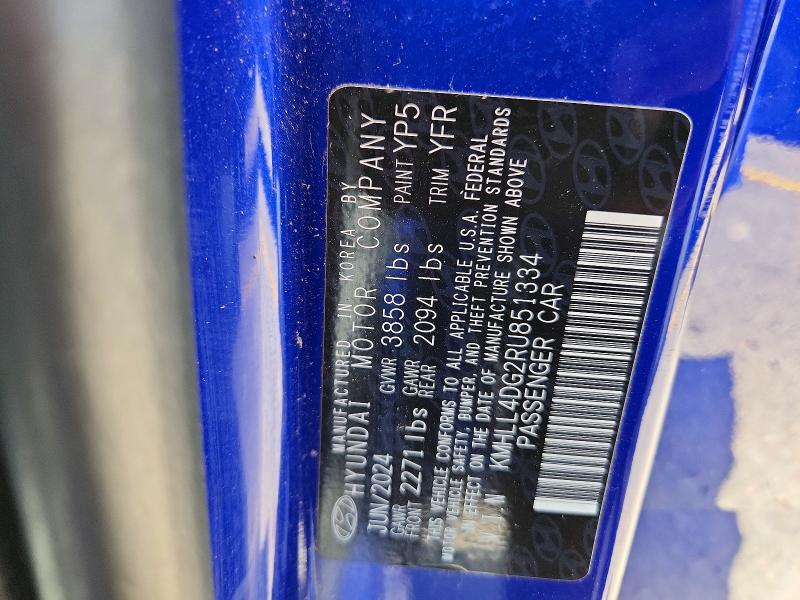 Продажа на аукционе авто 2024 Hyundai Elantra, vin: KMHLL4DG2RU851334, номер лота: 63256016