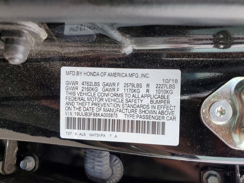Продажа на аукционе авто 2019 Acura Tlx, vin: 19UUB3F88KA005875, номер лота: 61762396