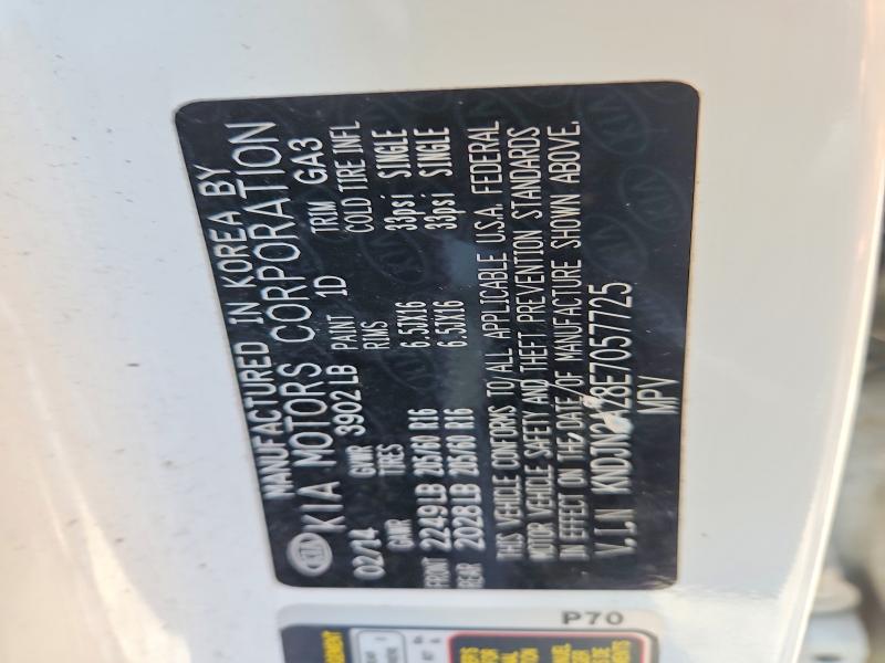 Aukcja sprzedaży 2014 Kia Soul, vin: KNDJN2A28E7057725, numer aukcji: 60844096