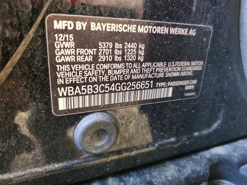 61294196 :رقم المزاد ، WBA5B3C54GG256651 vin ، 2016 Bmw 535 مزاد بيع