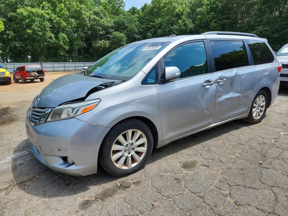 2015 Toyota Sienna მანქანა იყიდება აუქციონზე, vin: 5TDYK3DC9FS596038, აუქციონის ნომერი: 59370936
