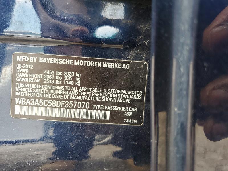 Продаж на аукціоні авто 2013 Bmw 328, vin: WBA3A5C58DF357070, номер лоту: 60989716
