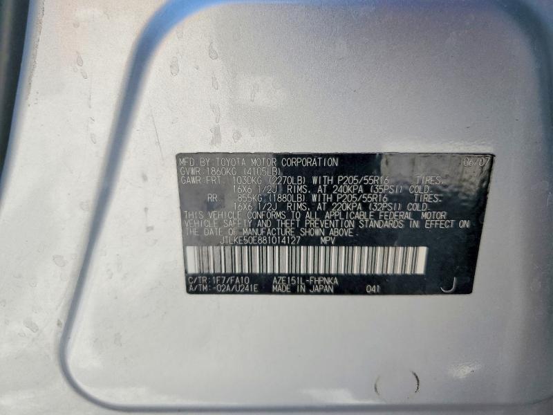 Продажа на аукционе авто 2008 Toyota Scion, vin: JTLKE50E881014127, номер лота: 60663966