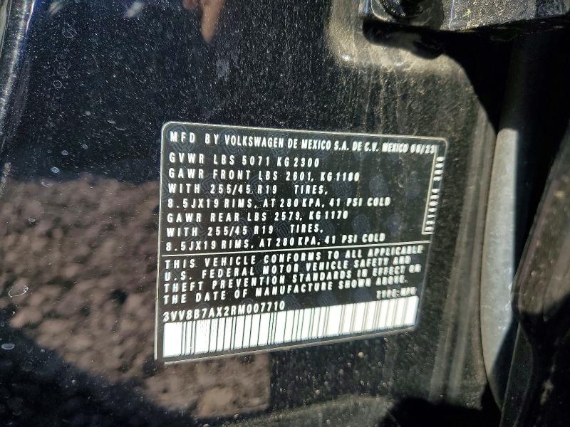 Aukcja sprzedaży 2024 Volkswagen Tiguan, vin: 3VV8B7AX2RM007710, numer aukcji: 61342466