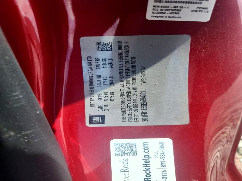 2014 Chevrolet Camaro მანქანა იყიდება აუქციონზე, vin: 2G1FB1E35E9254001, აუქციონის ნომერი: 61172826