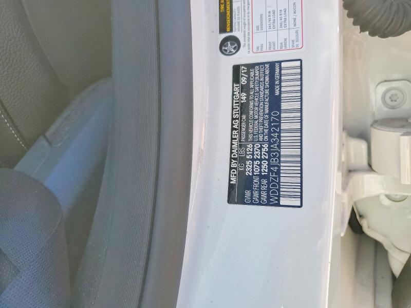 62067916 :رقم المزاد ، WDDZF4JB3JA342170 vin ، 2018 Mercedes-benz E مزاد بيع