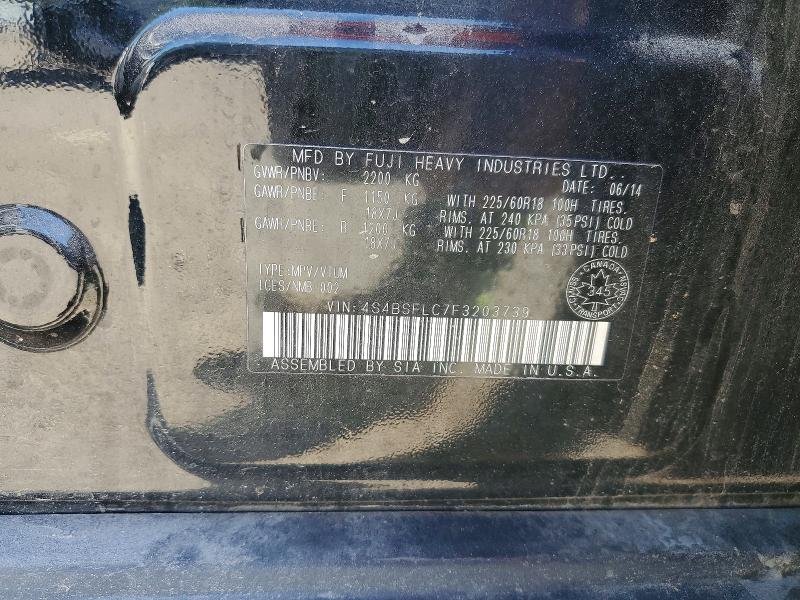 Aukcja sprzedaży 2015 Subaru Outback, vin: 4S4BSFLC7F3203739, numer aukcji: 63004886