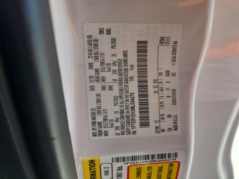 59147326 :رقم المزاد ، 1FTER1EH3MLD04279 vin ، 2021 Ford Ranger مزاد بيع