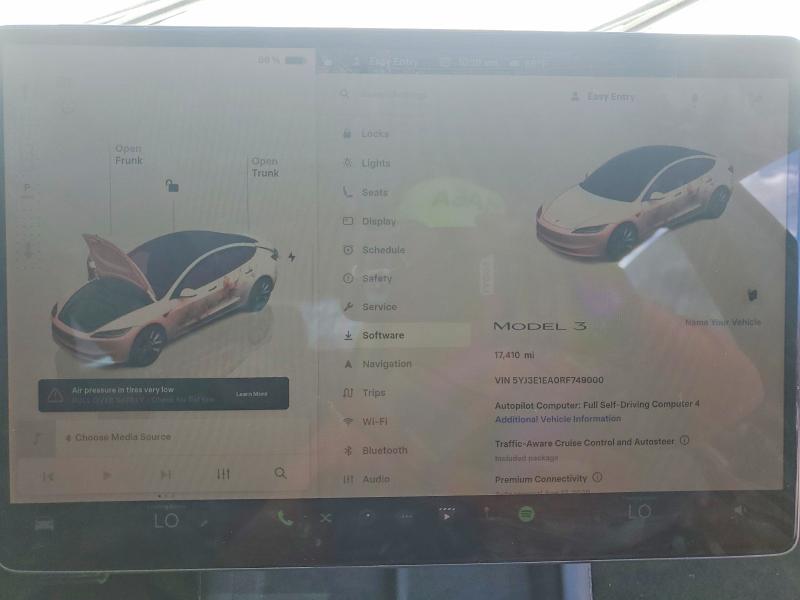 Aukcja sprzedaży 2024 Tesla Model 3, vin: 5YJ3E1EA0RF749000, numer aukcji: 63191776