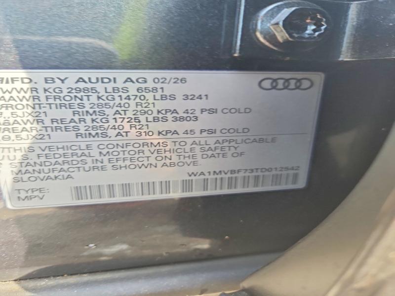 Продажа на аукционе авто 2026 Audi Q7, vin: WA1MVBF73TD012542, номер лота: 59957896