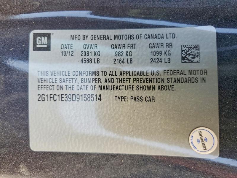 Продажа на аукционе авто 2013 Chevrolet Camaro, vin: 2G1FC1E39D9158514, номер лота: 61528236