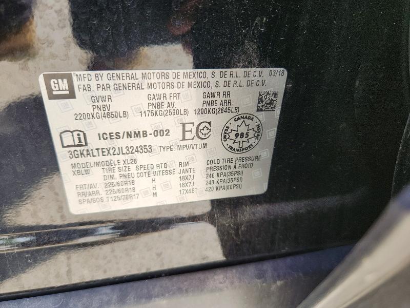 Aukcja sprzedaży 2018 Gmc Terrain, vin: 3GKALTEX2JL324353, numer aukcji: 61243586