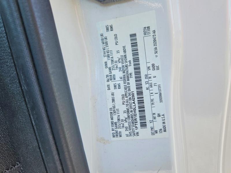 2020 Ford Ranger მანქანა იყიდება აუქციონზე, vin: 1FTER1EH0LLA42901, აუქციონის ნომერი: 63024226