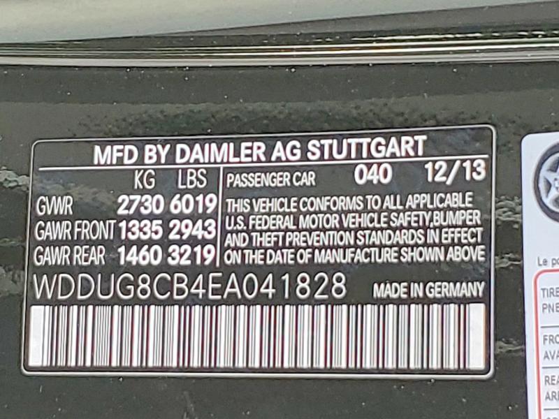 Aukcja sprzedaży 2014 Mercedes-benz S, vin: WDDUG8CB4EA041828, numer aukcji: 63203336