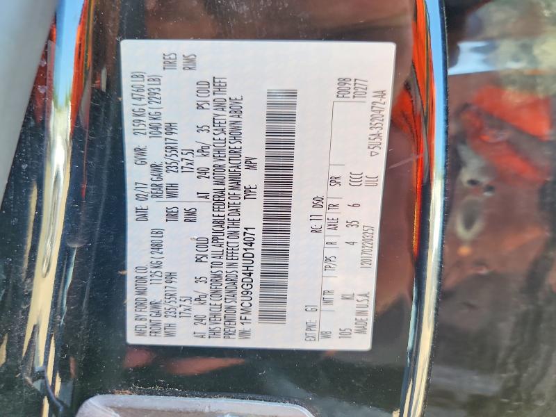 Продаж на аукціоні авто 2017 Ford Escape, vin: 1FMCU9GD4HUD14071, номер лоту: 61576596