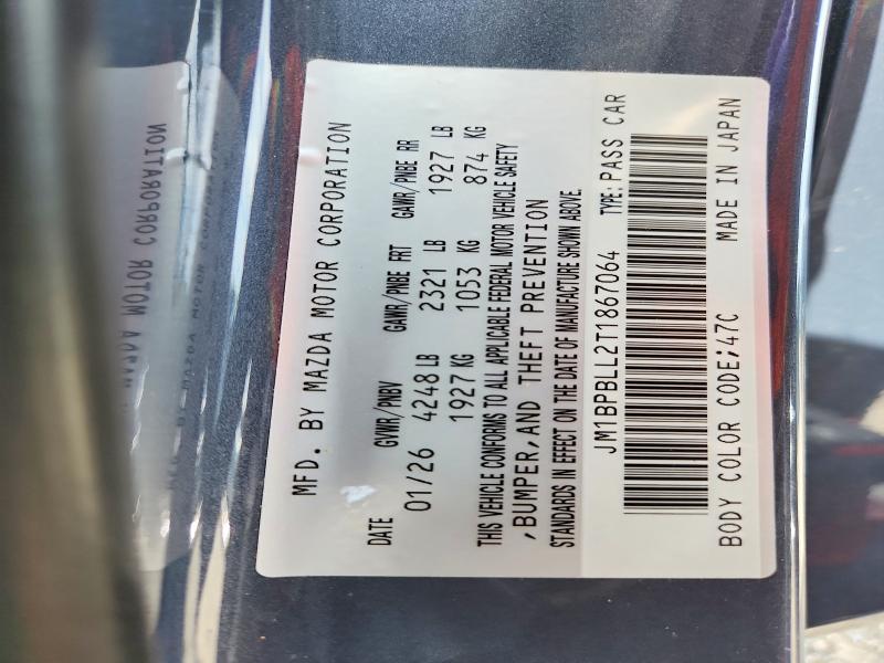 2026 Mazda 3 მანქანა იყიდება აუქციონზე, vin: JM1BPBLL2T1867064, აუქციონის ნომერი: 61467966