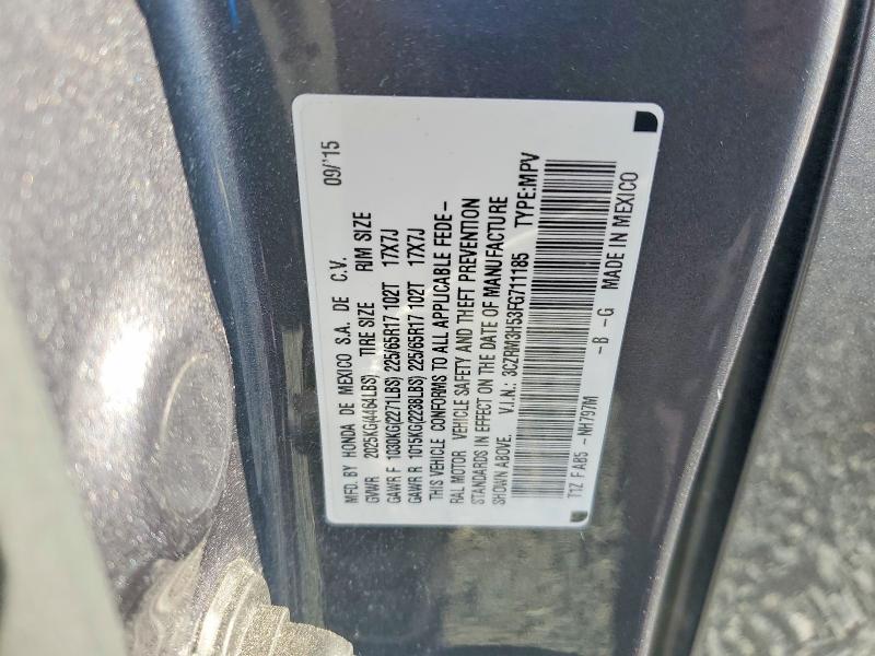 2015 Honda Cr-v მანქანა იყიდება აუქციონზე, vin: 3CZRM3H53FG711185, აუქციონის ნომერი: 60304876