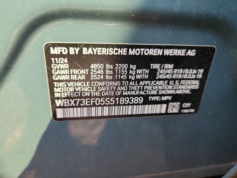 Aukcja sprzedaży 2025 Bmw X1, vin: WBX73EF05S5189389, numer aukcji: 60548826