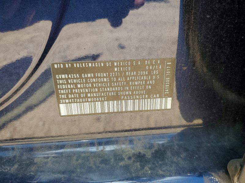 Продаж на аукціоні авто 2015 Volkswagen Gti, vin: 3VW4T7AU0FM006967, номер лоту: 62953106