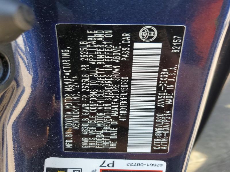 Aukcja sprzedaży 2015 Toyota Camry Hybrid, vin: 4T1BD1FK1FU150790, numer aukcji: 61604406