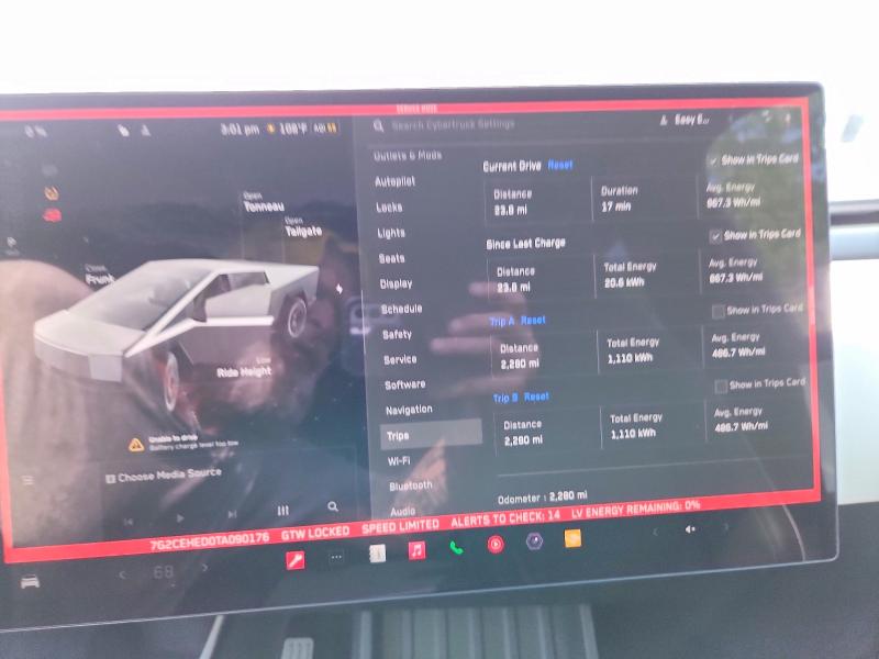 59591456 :رقم المزاد ، 7G2CEHED0TA090176 vin ، 2026 Tesla Cybertruck مزاد بيع