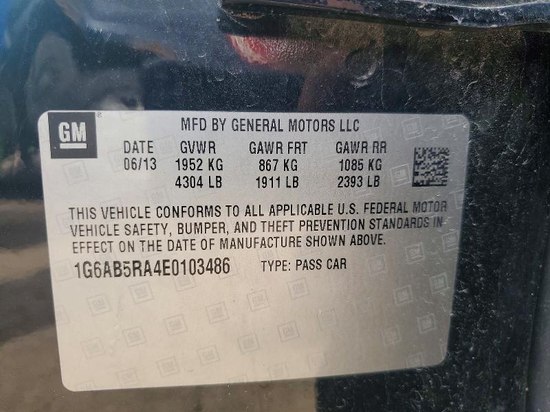Продаж на аукціоні авто 2014 Cadillac Ats, vin: 1G6AB5RA4E0103486, номер лоту: 63311186