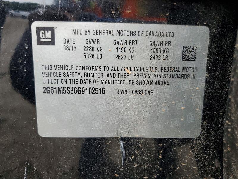 2016 Cadillac Xts მანქანა იყიდება აუქციონზე, vin: 2G61M5S36G9102516, აუქციონის ნომერი: 62974706